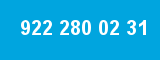 922 280 02 31 922 280 02 31